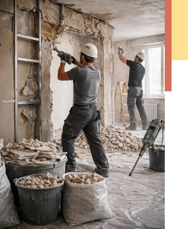 Демонтажные работы в Ртищево от 2758 руб. — услуги и цена под ключ | ОТДЕЛОЧНИК-Ртщ