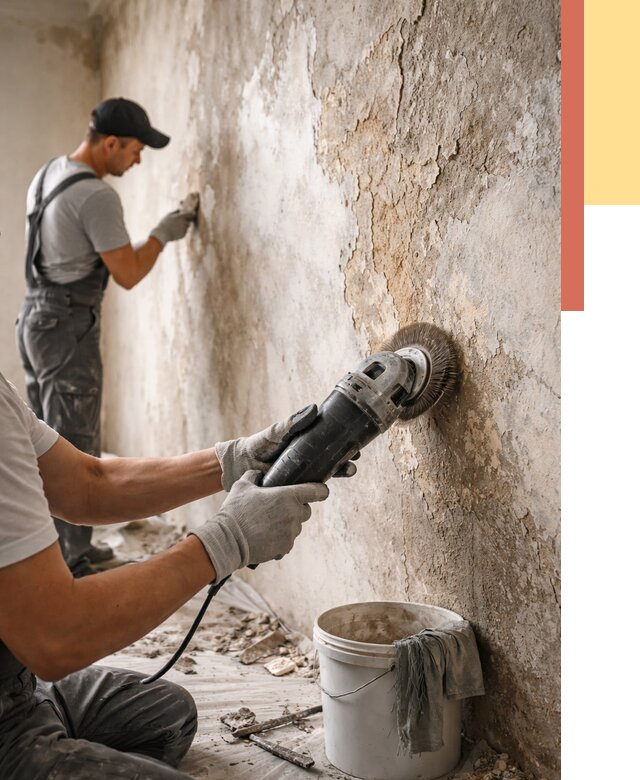 Снятие и удаление краски со стен в Ртищево от 2145 руб. — ОТДЕЛОЧНИК-Ртщ