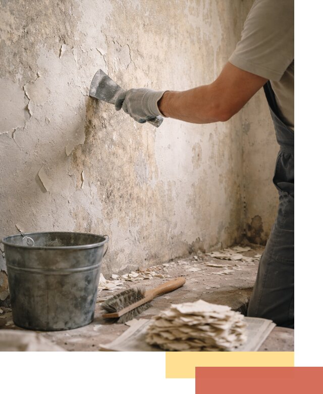 Удаление старой краски со стен в Ртищево качественно и быстро