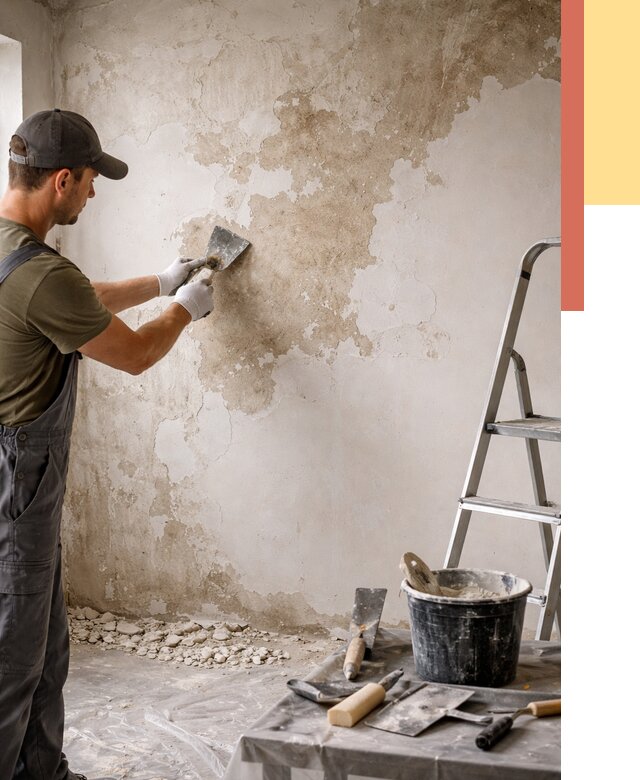 Снятие старой шпаклевки в Ртищево от 1890 руб. — быстро и недорого | ОТДЕЛОЧНИК-Ртщ