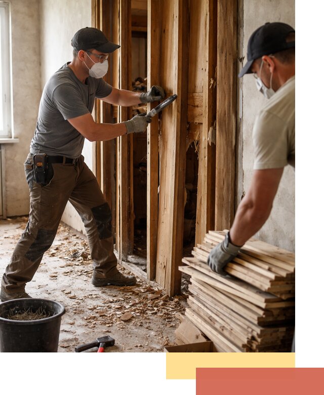 Демонтаж деревянных перегородок в Ртищево быстро и аккуратно