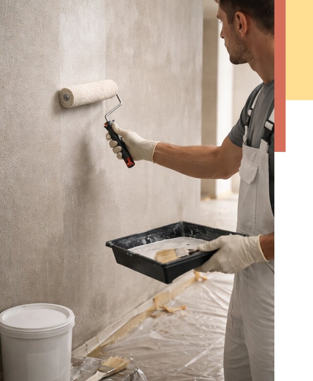 Грунтовка стен в Ртищево от 2247 руб. м2 — быстро, недорого, с материалом | ОТДЕЛОЧНИК-Ртщ