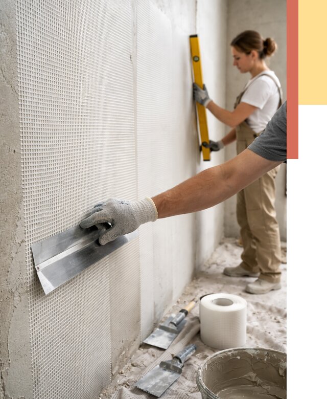 Армирование стен стеклосеткой в Ртищево от 3269 руб. под ключ | ОТДЕЛОЧНИК-Ртщ