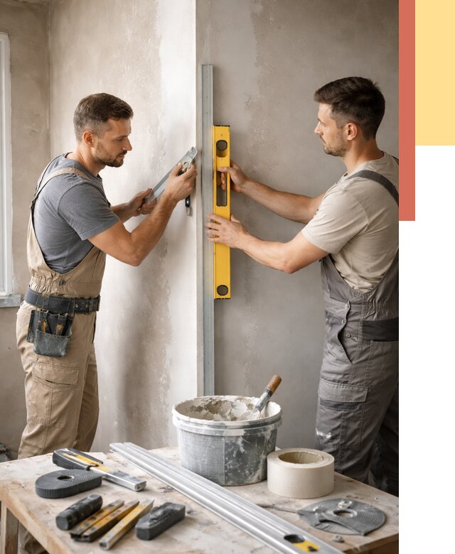 Выведение углов стен в Ртищево от 1890 руб. быстро и недорого | ОТДЕЛОЧНИК-Ртщ