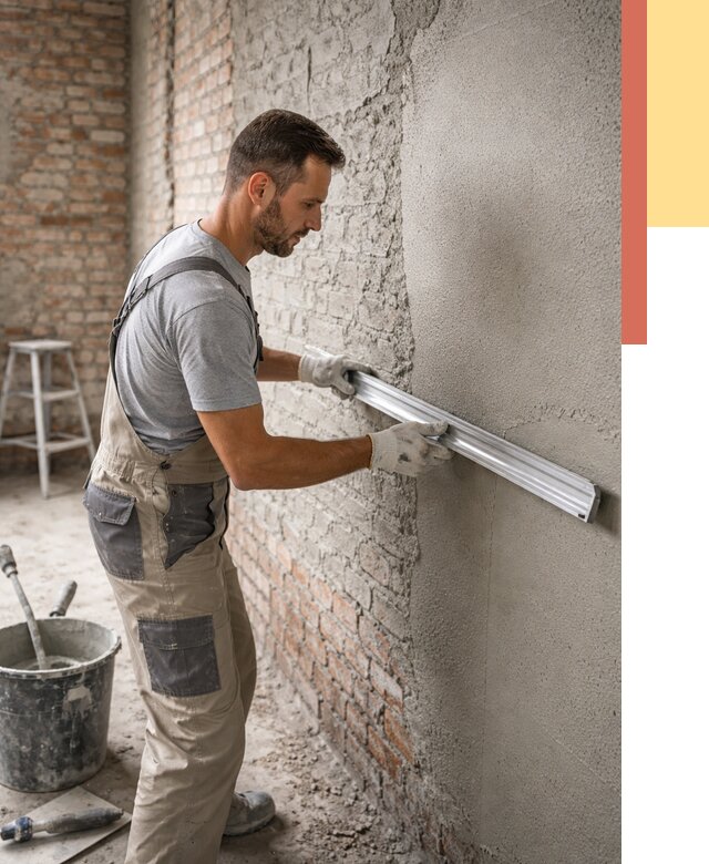 Штукатурка кирпичных стен в Ртищево от 4597 руб/м2 — быстро и недорого | ОТДЕЛОЧНИК-Ртщ