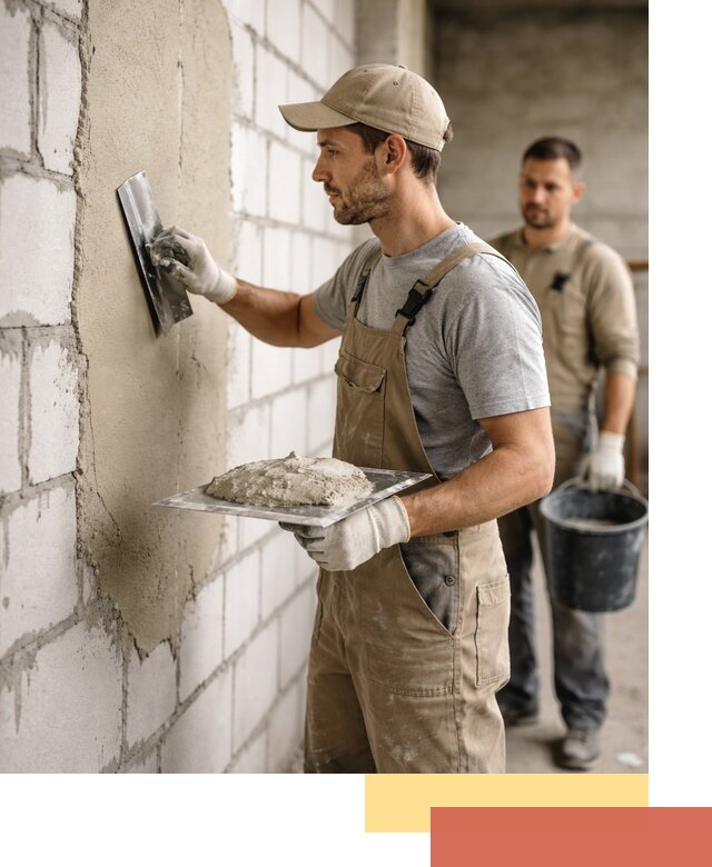 Штукатурка стен из газобетона в Ртищево под ключ