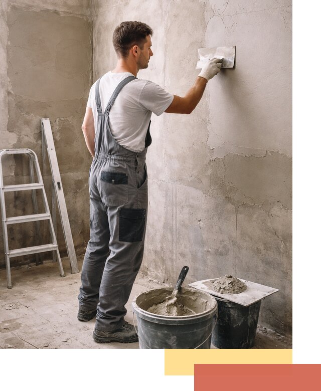 Штукатурка стен в ванной под ключ в Ртищево