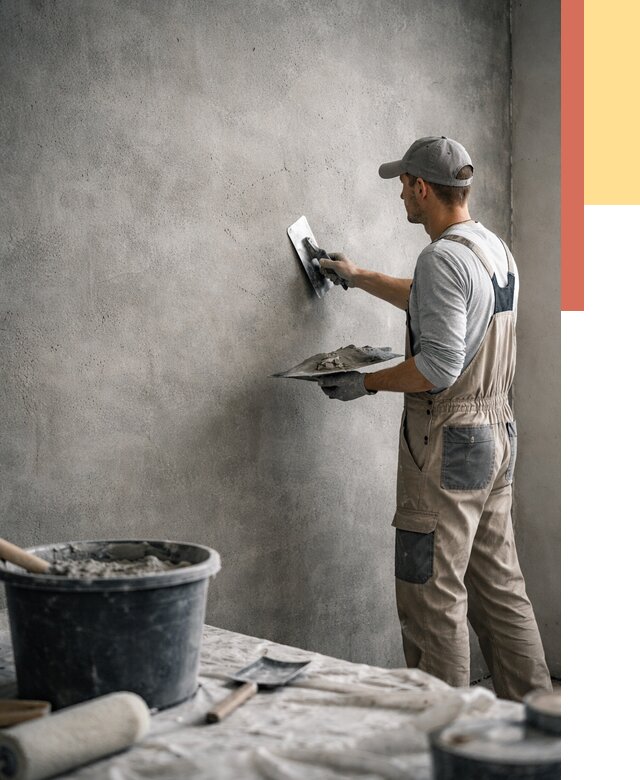 Декоративная штукатурка под бетон в Ртищево от 2554 руб./м² — нанесение под ключ | ОТДЕЛОЧНИК-Ртщ