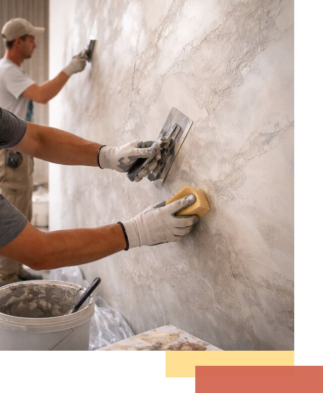 Декоративная штукатурка под мрамор в Ртищево для стен и потолков