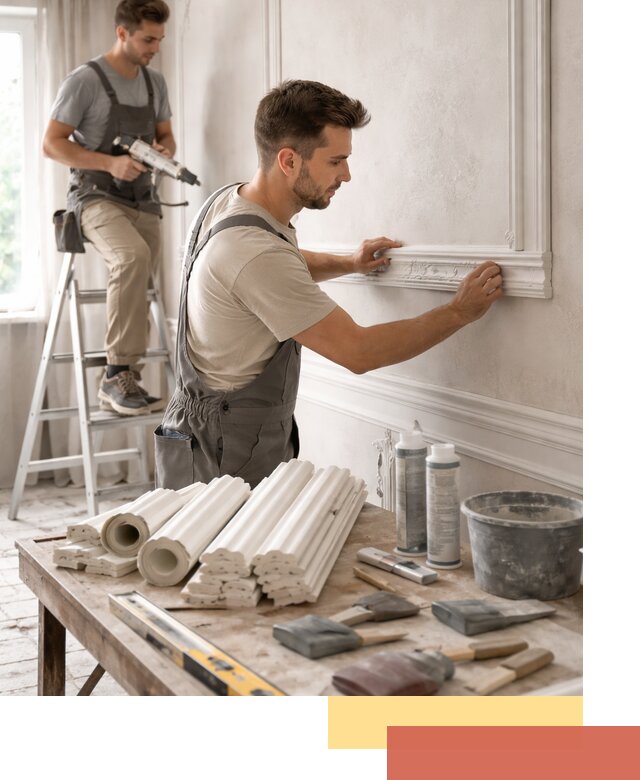 Монтаж лепнины на стены в Ртищево профессионально и качественно