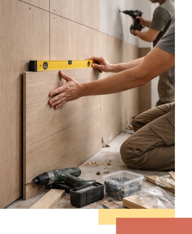 Профессиональный монтаж МДФ панелей на стены в Ртищево