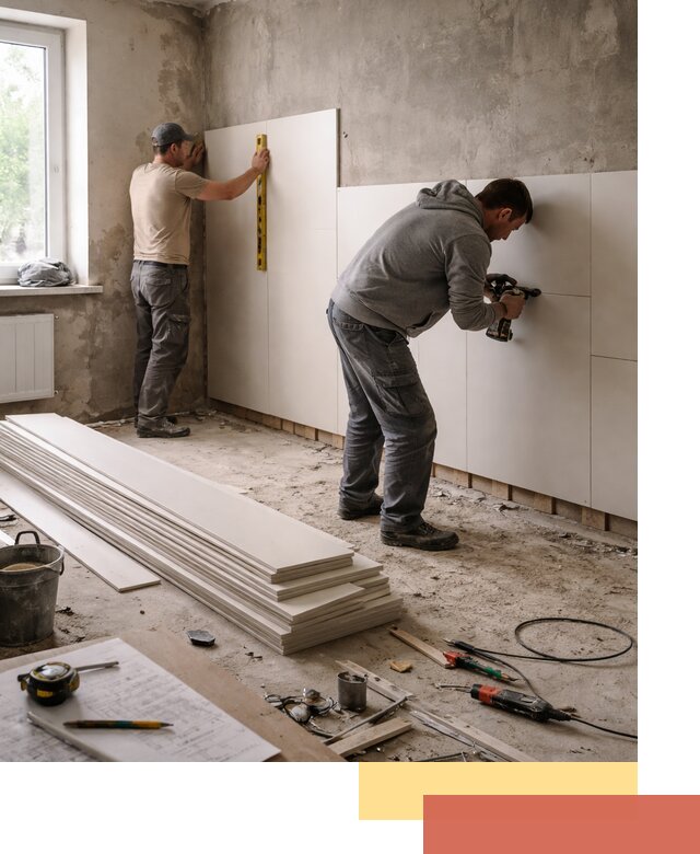 Монтаж ПВХ панелей на стены в Ртищево качественно и быстро