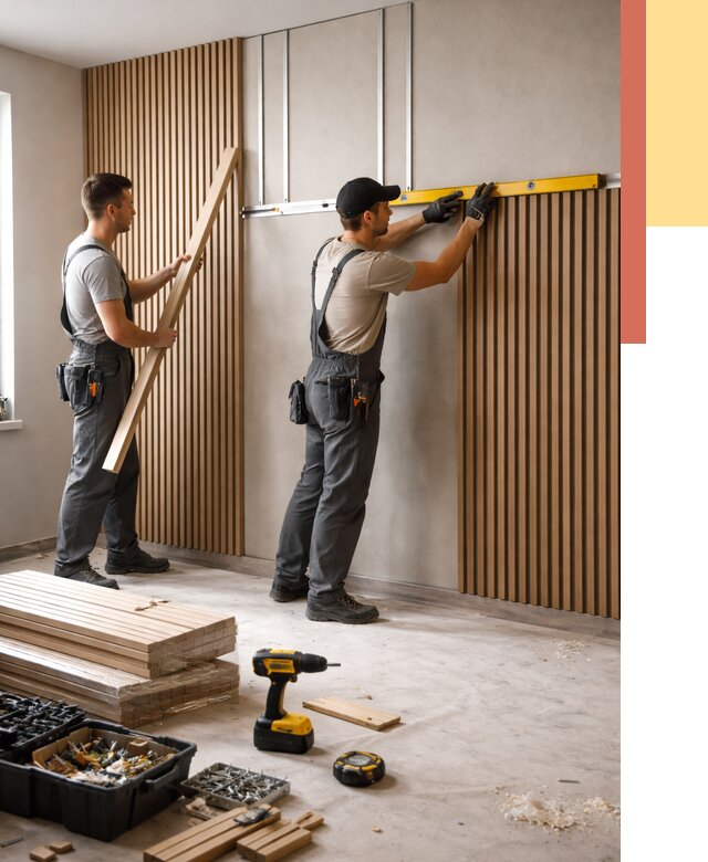 Монтаж реечных панелей на стены в Ртищево от 1226 руб. — быстро и недорого | ОТДЕЛОЧНИК-Ртщ