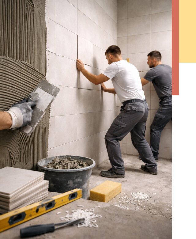 Укладка плитки на стены в Ртищево от 868 руб. — качественно и недорого | ОТДЕЛОЧНИК-Ртщ