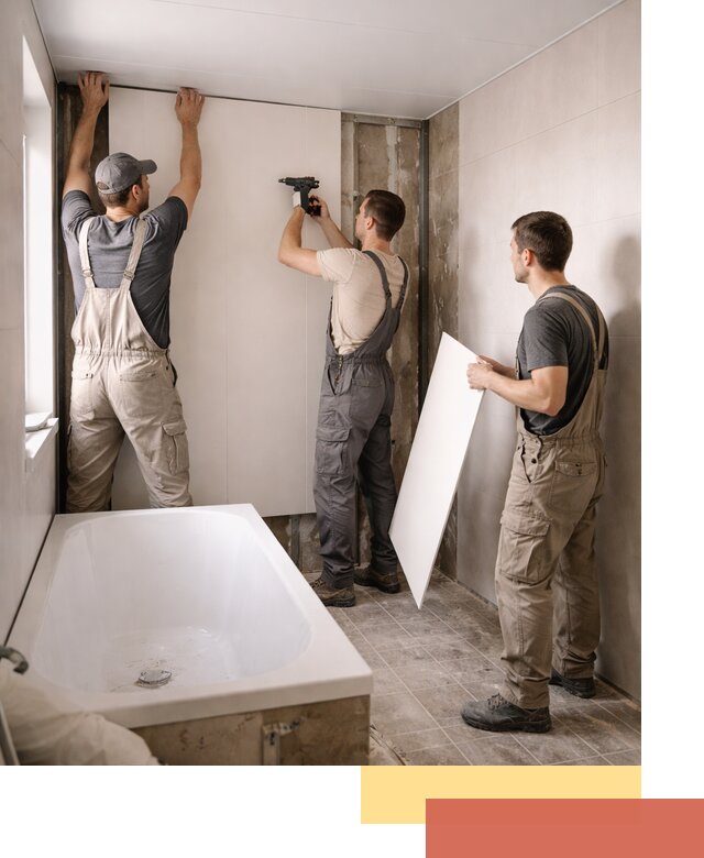 Отделка ванной панели ПВХ профессионально в Ртищево