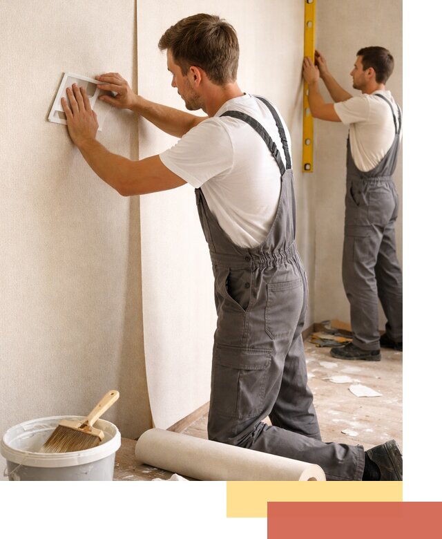 Поклейка бумажных обоев в Ртищево качественно и недорого