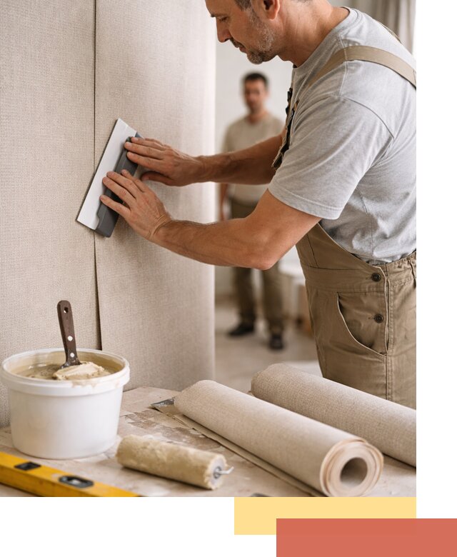 Поклейка текстильных обоев в Ртищево профессионально и аккуратно