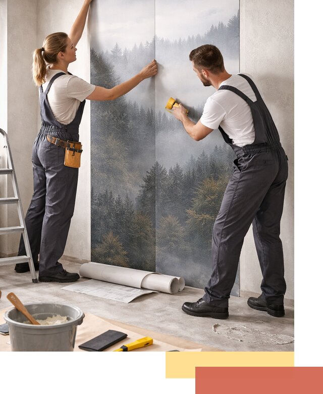 Поклейка фотообоев профессионально в Ртищево под ключ