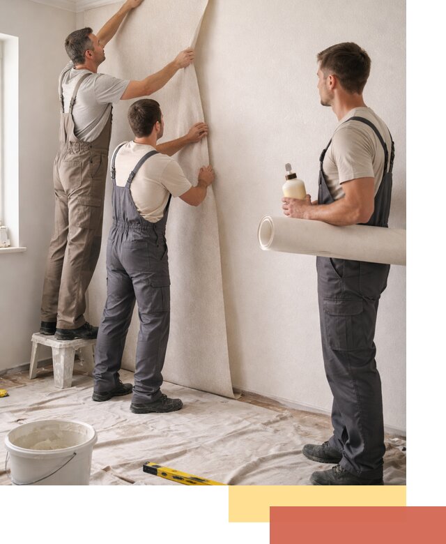 Оклейка стен обоями в Ртищево — качественно и профессионально