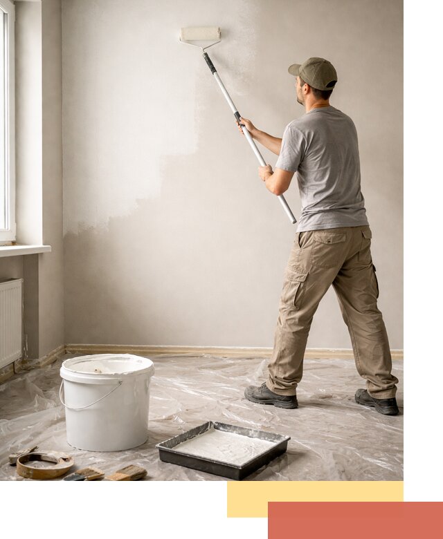 Покраска стен латексной краской в Ртищево качественно и быстро