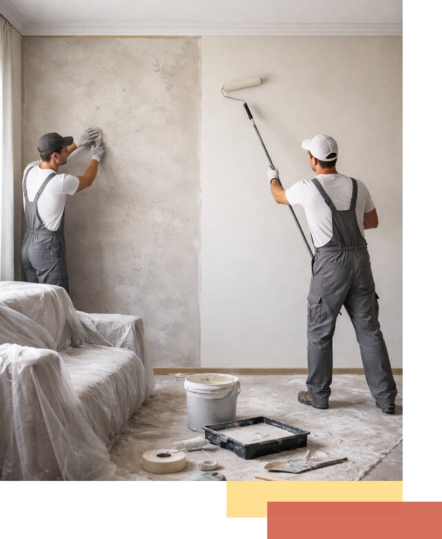 Покраска стен антивандальной краской в Ртищево