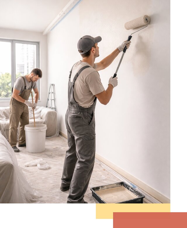 Покраска стен в офисе в Ртищево — быстрый и качественный ремонт