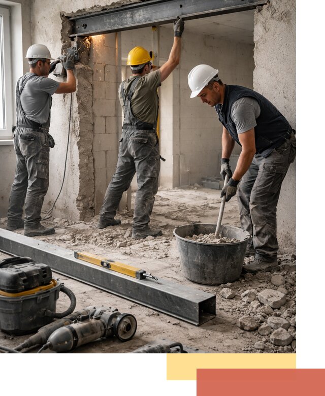 Создание проемов в стенах и несущих конструкциях в Ртищево