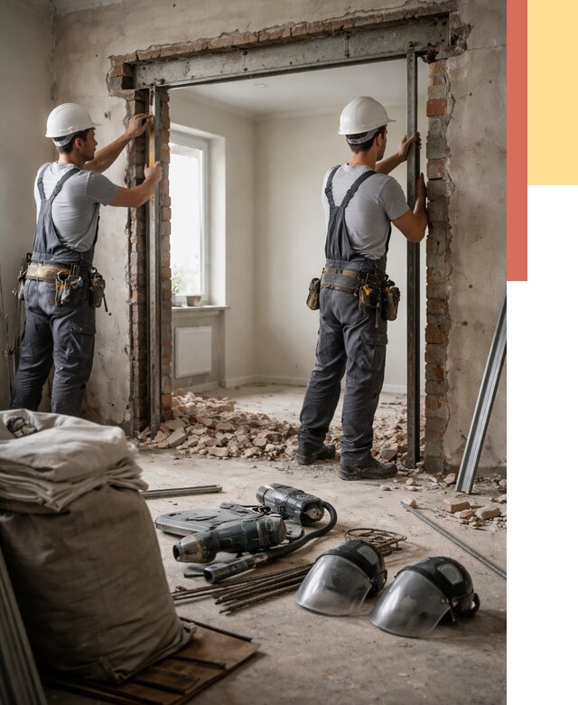 Расширение дверного проема в Ртищево от 12769 руб. под ключ | ОТДЕЛОЧНИК-Ртщ