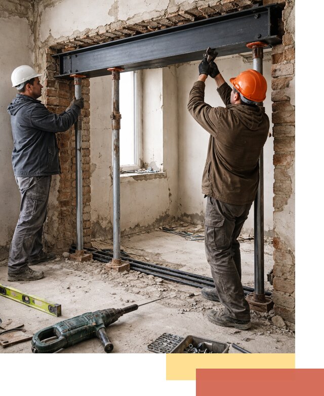 Усиление проема в стене в Ртищево для расширения и безопасности