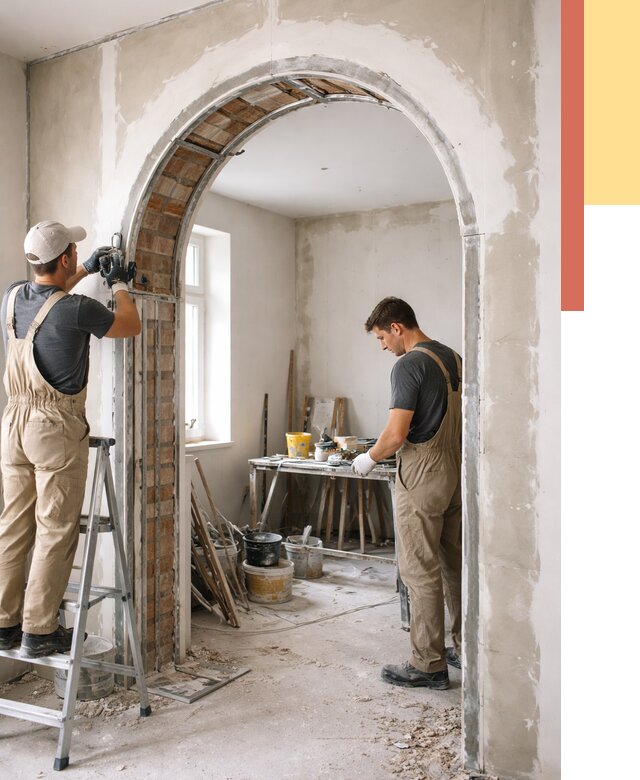 Устройство арочного проема в Ртищево от 9704 руб. под ключ — быстро и недорого | ОТДЕЛОЧНИК-Ртщ