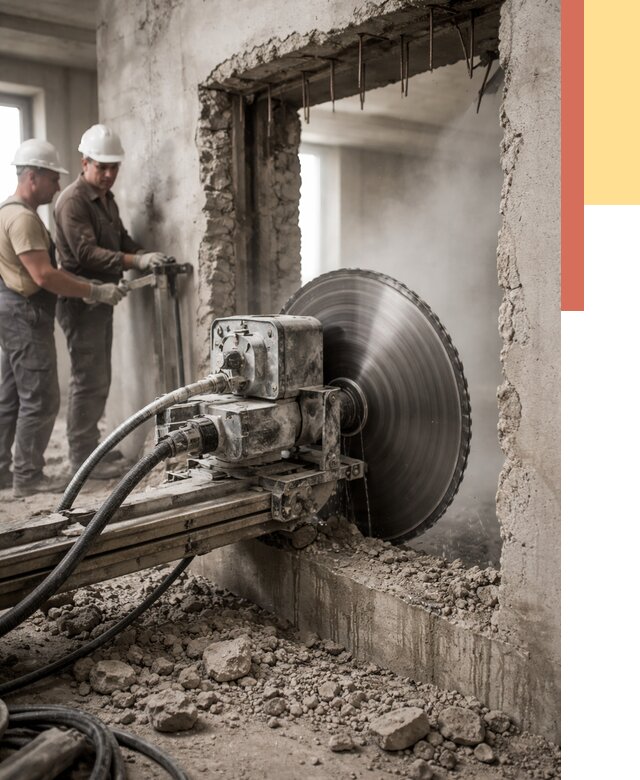 Алмазная резка проемов в Ртищево от 4597 руб. быстро и недорого | ОТДЕЛОЧНИК-Ртщ