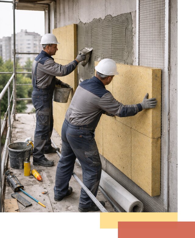 Утепление стен зданий и домов в Ртищево качественно и надежно