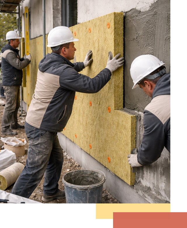 Утепление стен минватой в Ртищево — тепло и звукоизоляция