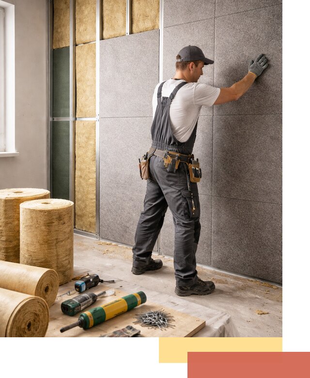 Профессиональная шумоизоляция стен в Ртищево для квартиры и офиса