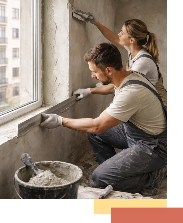 Штукатурка откосов дверей и окон профессионально в Ртищево