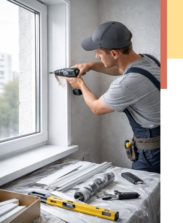 Установка пластиковых откосов в Ртищево от 2298 руб. | ОТДЕЛОЧНИК-Ртщ монтаж, быстро и недорого