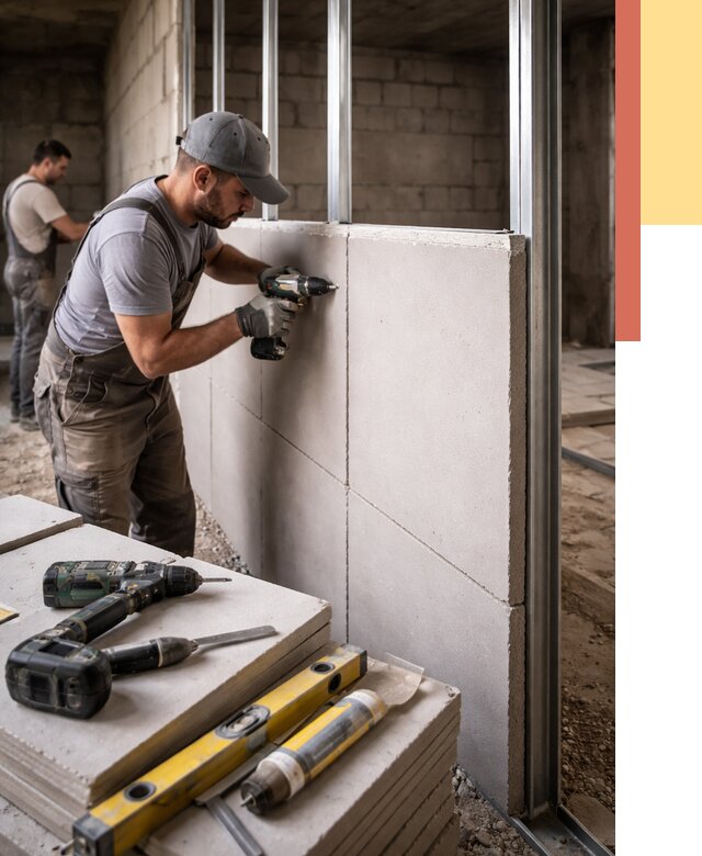 Кладка влагостойких перегородок ПГП в Ртищево от 1226 руб. под ключ | ОТДЕЛОЧНИК-Ртщ