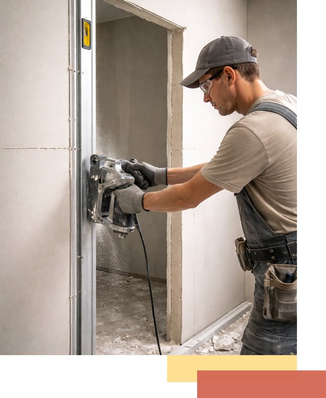 Устройство дверного проема в перегородке в Ртищево