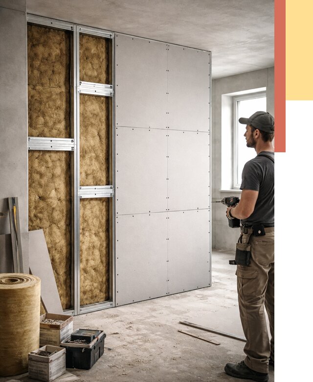 Усиленная перегородка под навеску в Ртищево от 13075 руб. — монтаж под ключ | ОТДЕЛОЧНИК-Ртщ