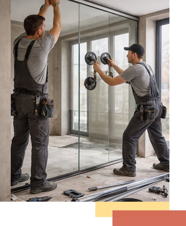 Цельностеклянные перегородки под ключ в Ртищево