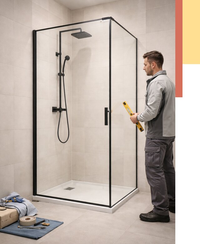 Стеклянные перегородки для душа в Ртищево от 12769 руб. | Монтаж под ключ — ОТДЕЛОЧНИК-Ртщ