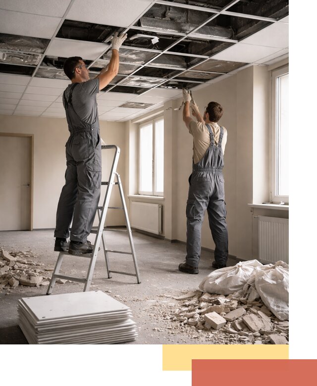 Демонтаж потолков Армстронг профессионально в Ртищево