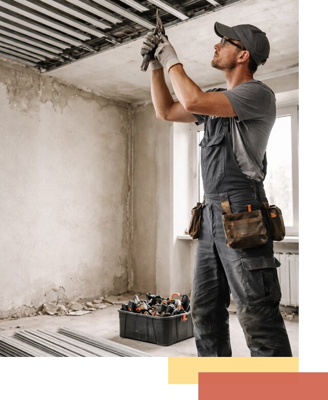 Демонтаж реечного потолка в Ртищево быстро и аккуратно