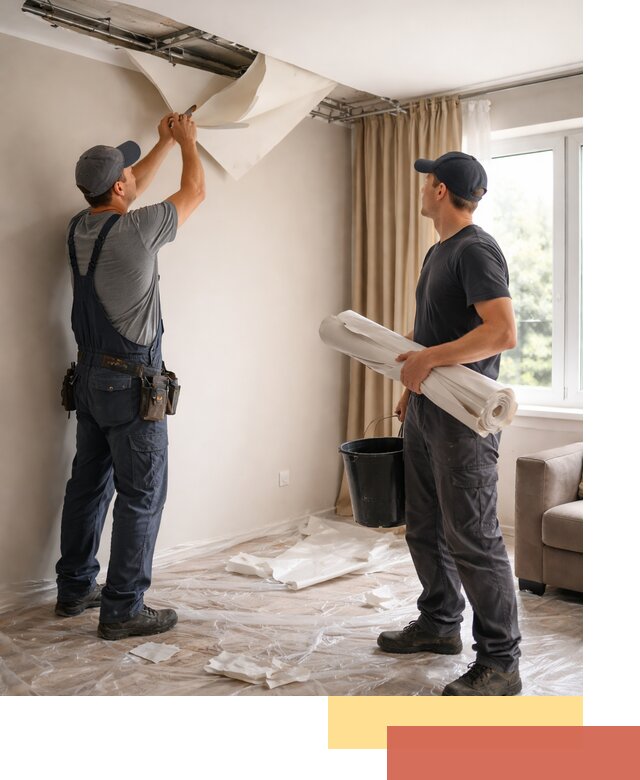 Демонтаж натяжного потолка в Ртищево быстро и аккуратно