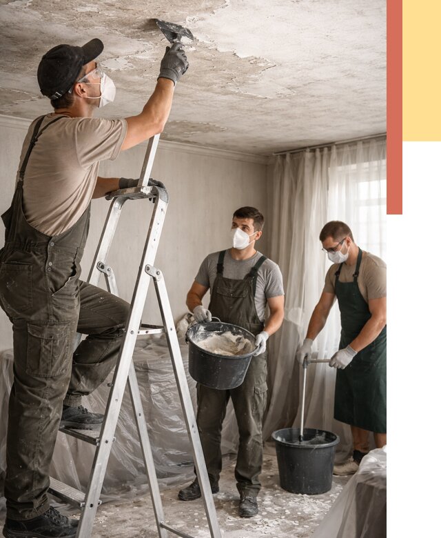 Удаление побелки с потолка в Ртищево от 2554 руб. быстро и недорого | ОТДЕЛОЧНИК-Ртщ