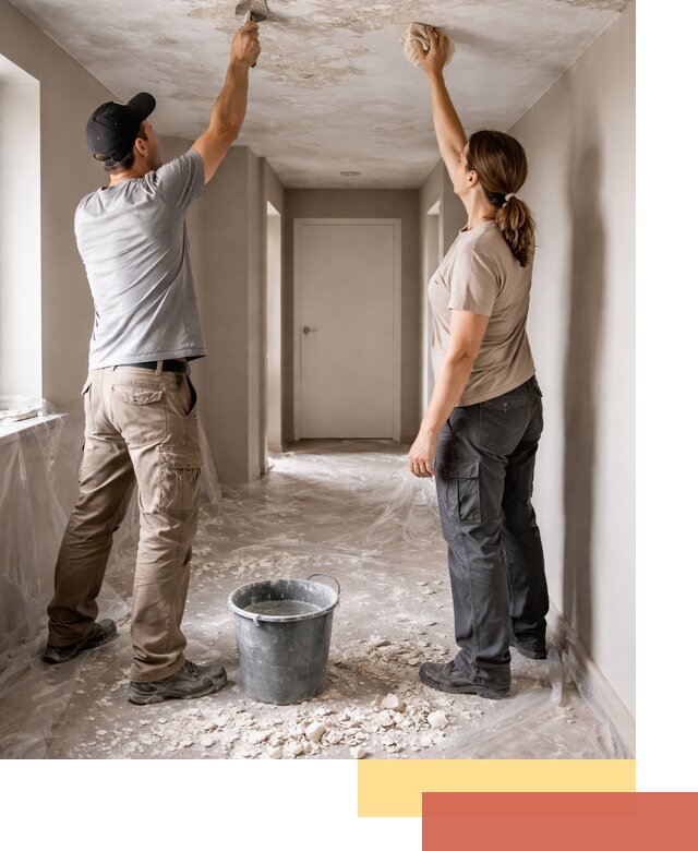 Удаление побелки с потолка в Ртищево — быстро и аккуратно