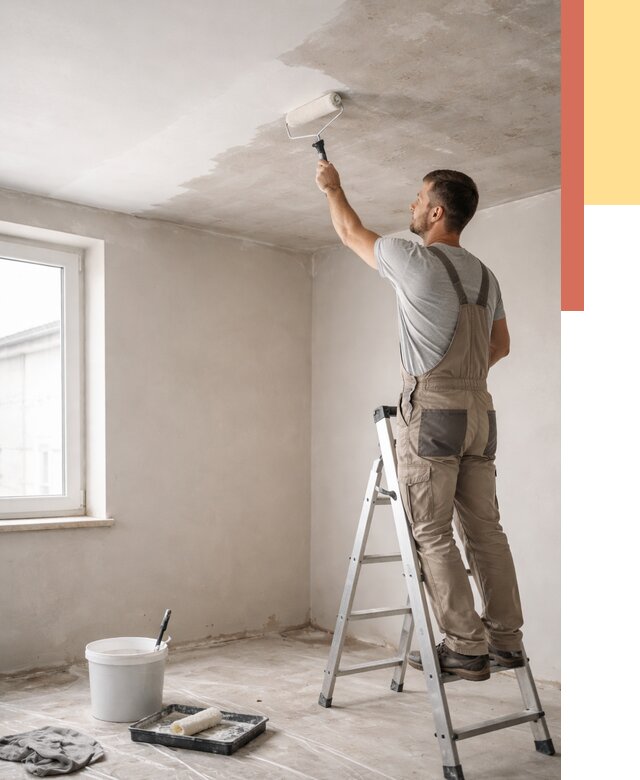 Грунтовка потолка в Ртищево от 2554 руб. — быстро и недорого | ОТДЕЛОЧНИК-Ртщ