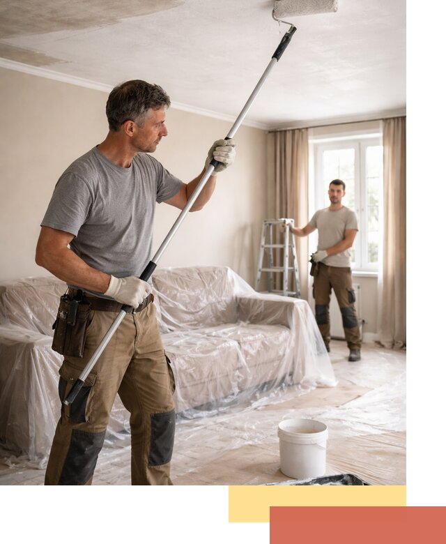 Грунтовка потолка в Ртищево — подготовка под покраску и отделку