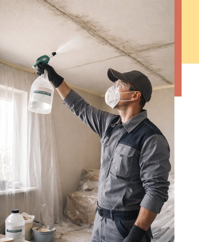 Антисептическая обработка потолка в Ртищево от 2554 руб. | ОТДЕЛОЧНИК-Ртщ