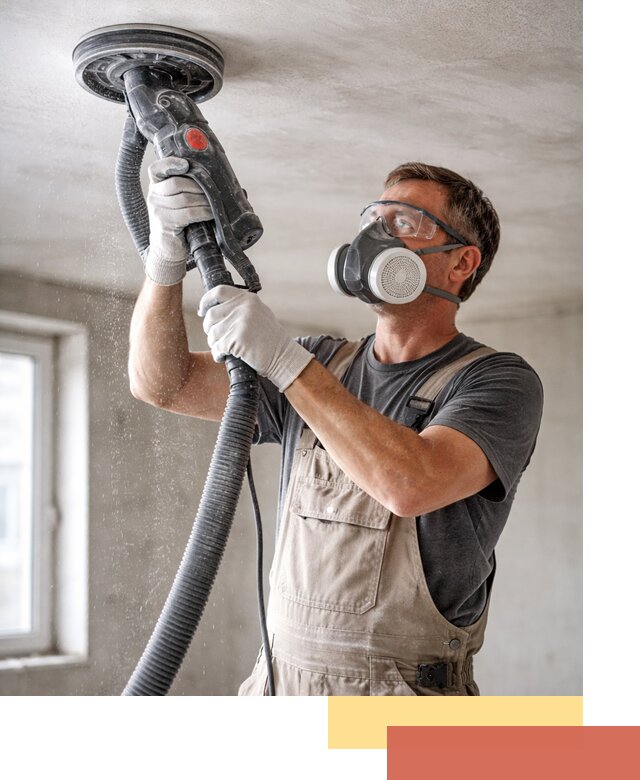 Шлифовка потолка в Ртищево — качественная подготовка под отделку